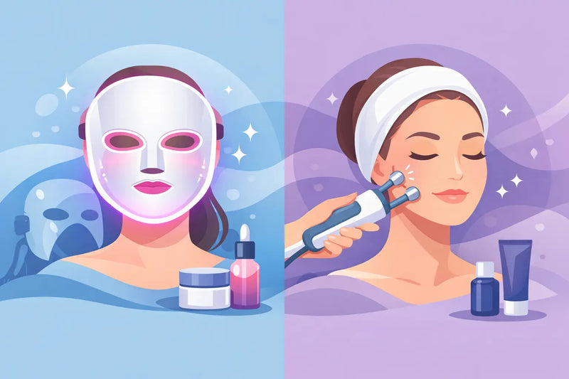 LED Face Mask vs Microcurrent: Which Fits You?