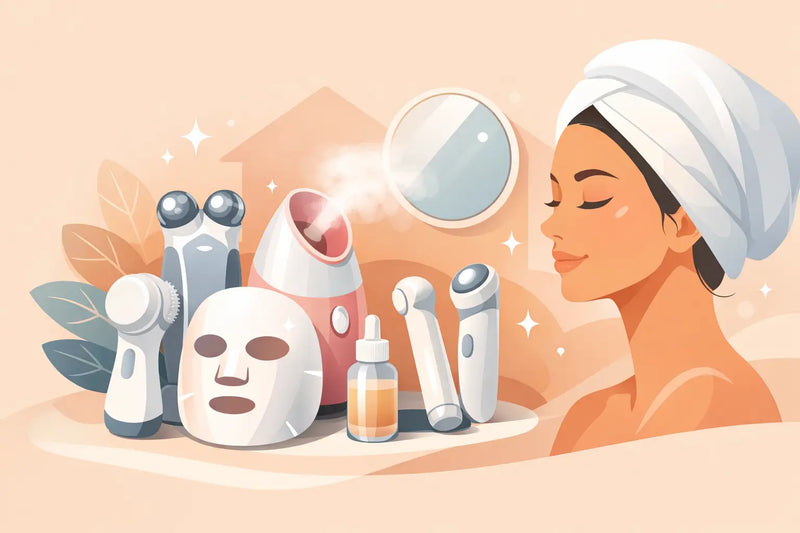 Anleitung zum Gesichtsbehandlungsgerät für zu Hause für einen echten Glow