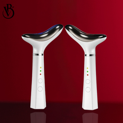 Beautivana Neck & Face Massager – 3 Color Modes & Vibration