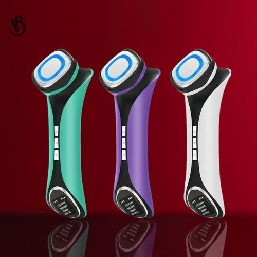 4 - in - 1 EMS Microcurrent Facial Device – Hot & Cold Therapy - Beautivana