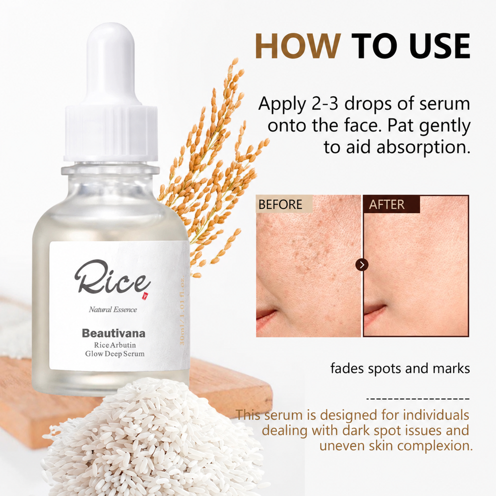Beautivana Rice and Alpha Arbutin Hydrating Serum 1.01 fl oz product image