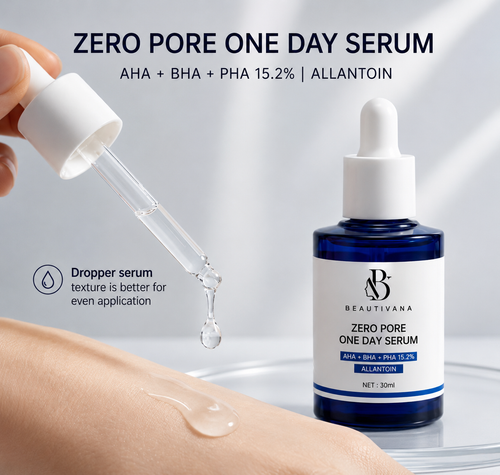 Beautivana Zero Pore Refining Serum – AHA + BHA + PHA 15.2%
