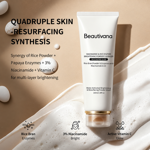 Beautivana Rice Enzyme Powder Cleanser with Niacinamide and Vitamin C product image