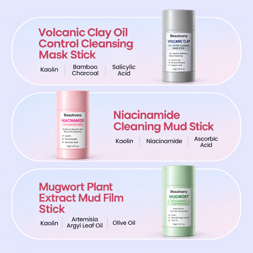Beautivana 3-Piece Mud Mask Stick Set product image