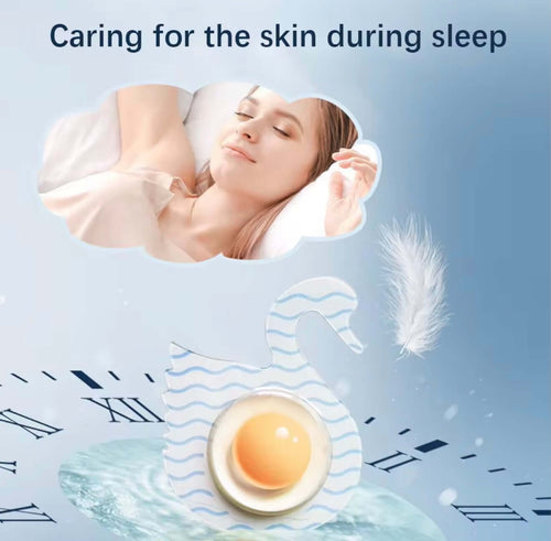AIVI overnight hydrating capsules White Swan sleep mask caring for skin during sleep with nourishing glow capsules