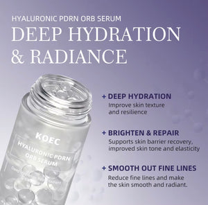 KOEC Hyaluronic PDRN Orb Serum – Deep Hydration & Skin Repair Face Serum