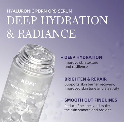 KOEC Hyaluronic PDRN Orb Serum – Deep Hydration & Skin Repair Face Serum