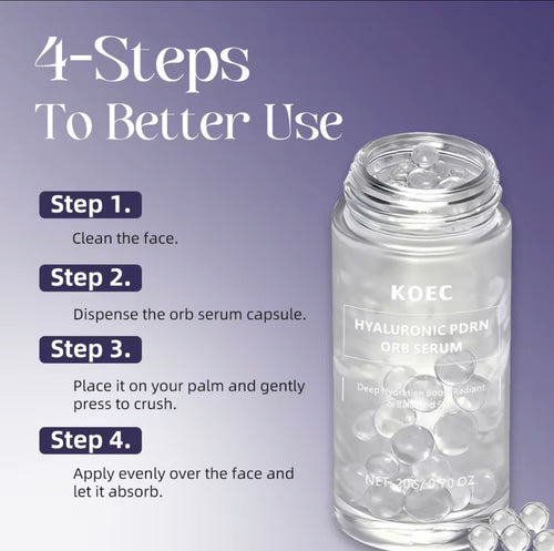 KOEC Hyaluronic PDRN Orb Serum – Deep Hydration & Skin Repair Face Serum