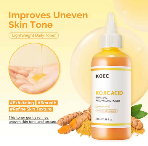 KOEC Golden Glow Turmeric Skincare Set – Kojic Acid Brightening, Collagen Hydration & Dark Spot Repair System product image