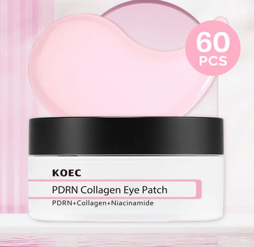 KOEC PDRN Collagen Eye Patch – 60 Hydrogel Patches for Under‑Eye Depuffing, Brightening & Fine‑Line Care