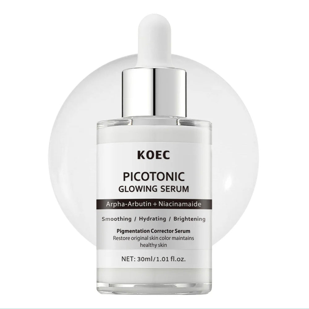 KOEC Picotonic Glowing Serum – Alpha‑Arbutin + Niacinamide Brightening & Blemish Mark Corrector