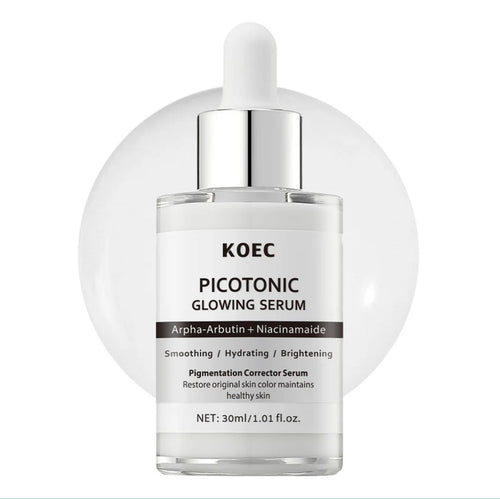 KOEC Picotonic Glowing Serum – Alpha‑Arbutin + Niacinamide Brightening & Blemish Mark Corrector