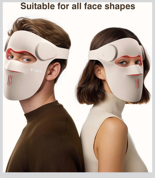 Beautivana 3D Wireless LED Light Therapy Face Mask – 7 Color Rejuvenation for Anti-Aging, Acne & Skin Renewal