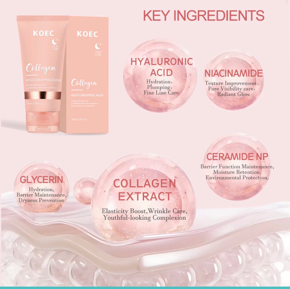 KOEC Collagen Night Wrapping Mask (with Brush)