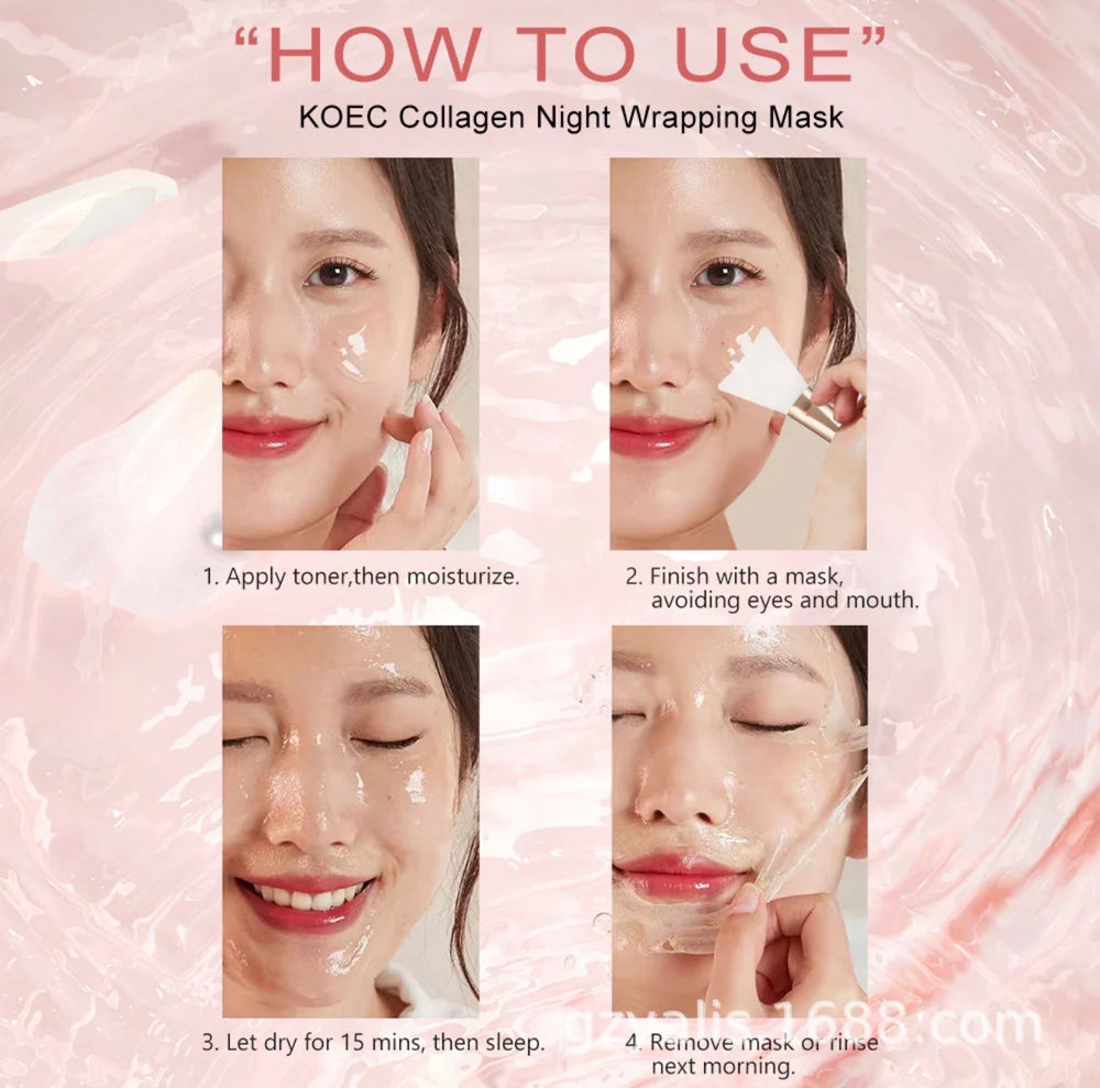 KOEC Collagen Night Wrapping Mask (with Brush)
