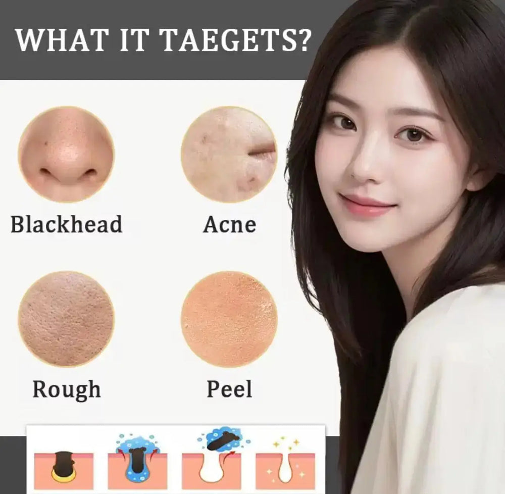 Two glass ampoules labeled "KOEC Rice & Black Rice Ampoule Duo" with a dark and light liquid, set against a white background.