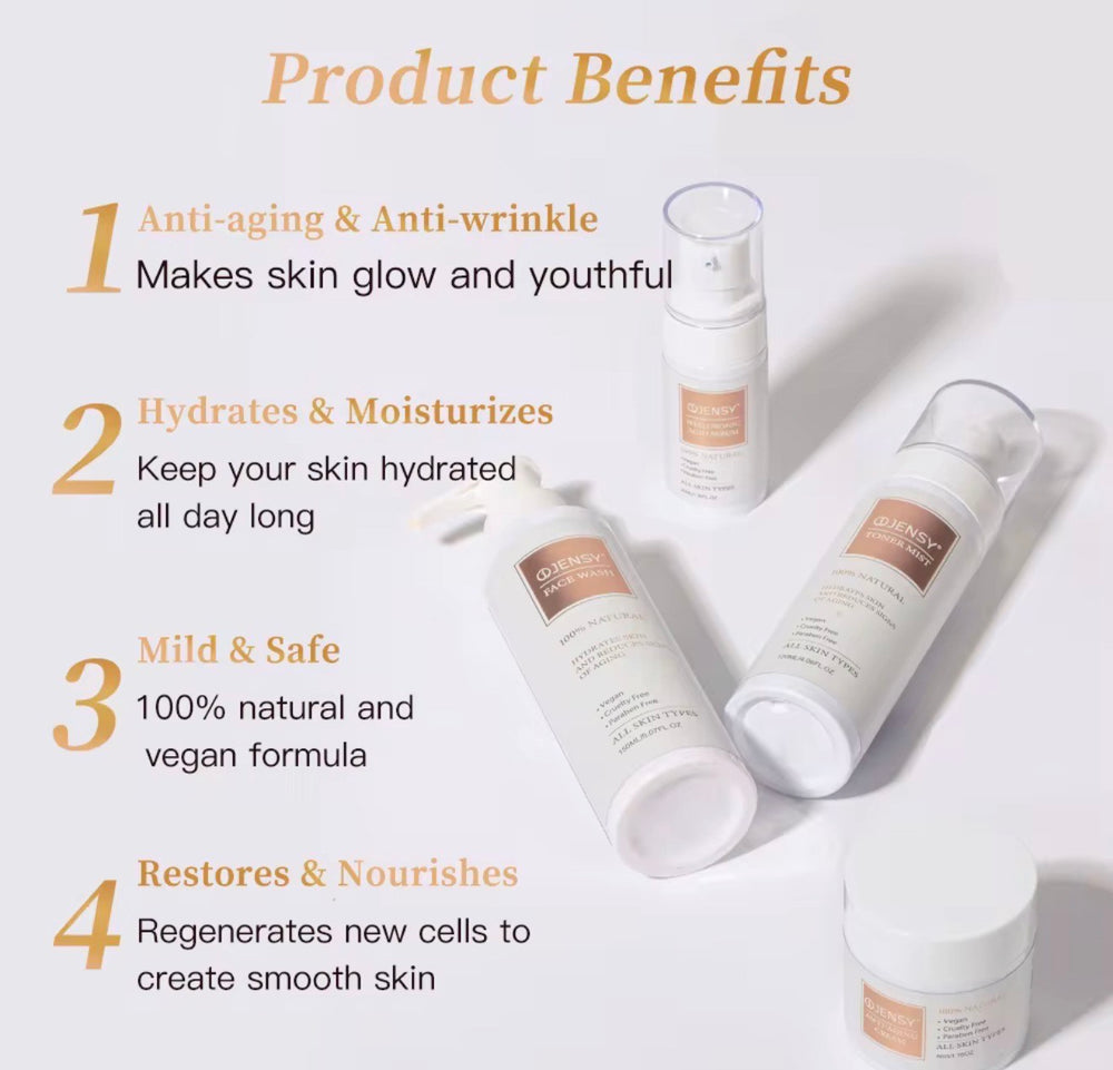 Korean Skin Care-OJENSY 4-Step Natural Skincare Set