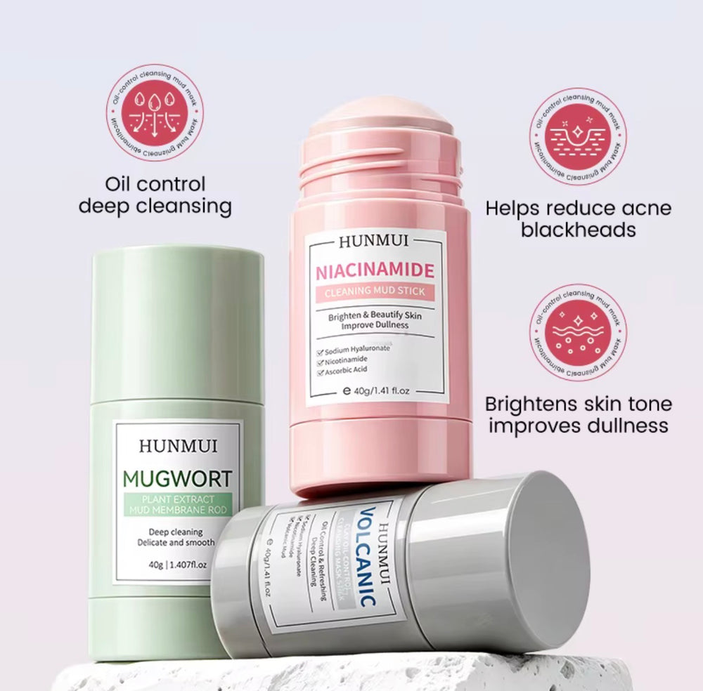 Beautivana 3-Piece Deep Cleansing Mud Mask Stick Set