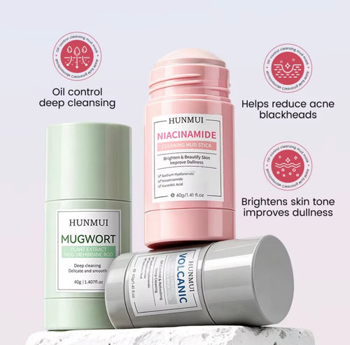 Beautivana 3-Piece Deep Cleansing Mud Mask Stick Set