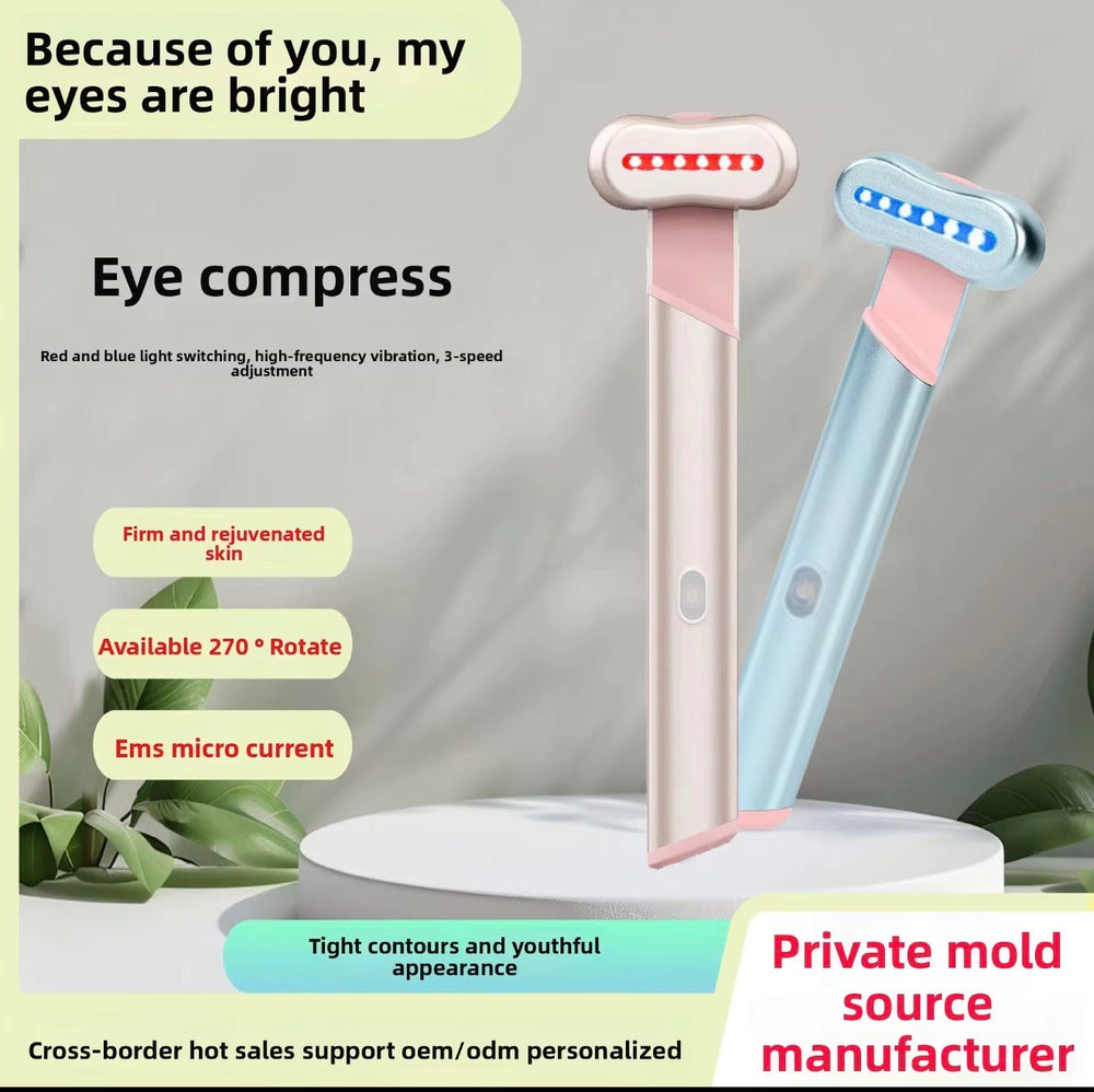 4-in-1 Facial Device with Red Light Therapy – Anti-Aging, Pore Cleaning, USB Rechargeable