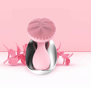 Sonic Facial Cleansing Brush | Deep Clean & Exfoliate | Waterproof Silicone Face Cleaner for Daily Use