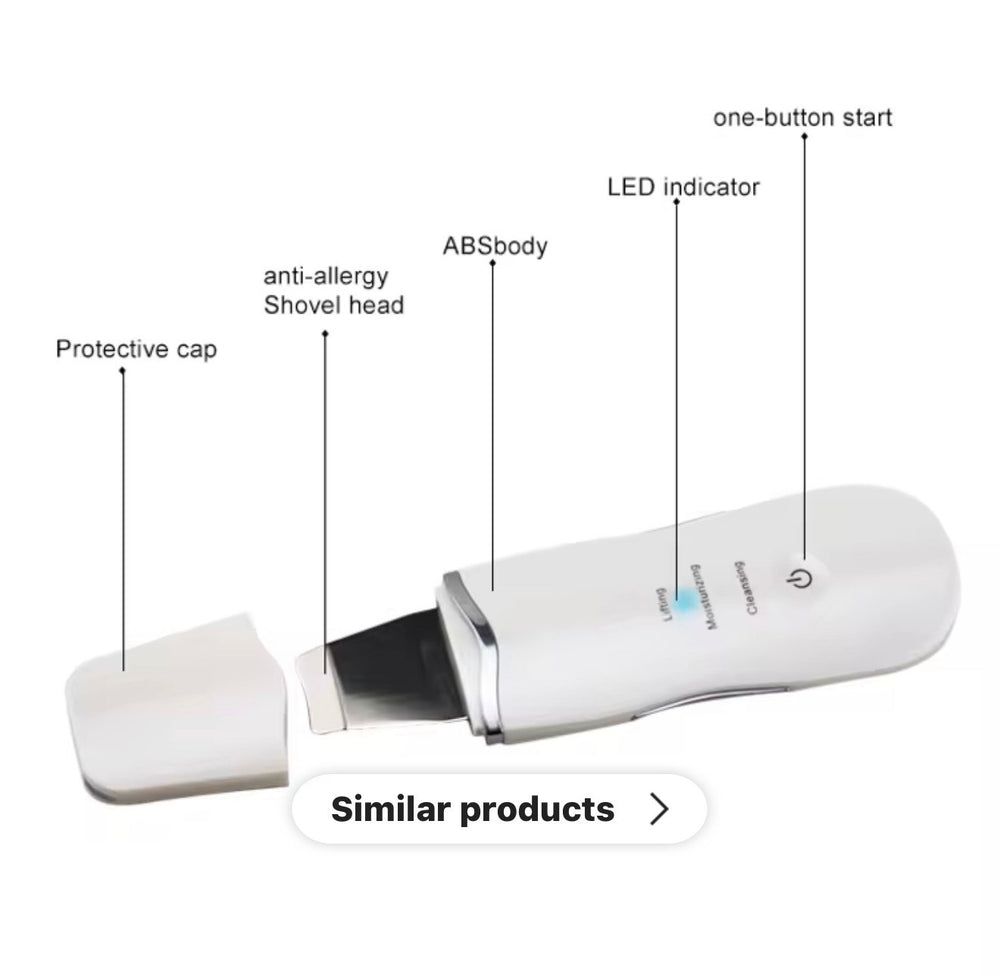 EMS Ultrasonic Scraper Leather Machine | Skin Lifting & Blackhead Removal