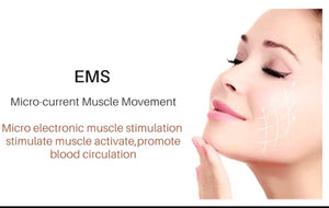 Microcurrent Facial Device 3-in-1 Light Therapy Beauty Massager for Wrinkle Lifting and Puffiness Reduction