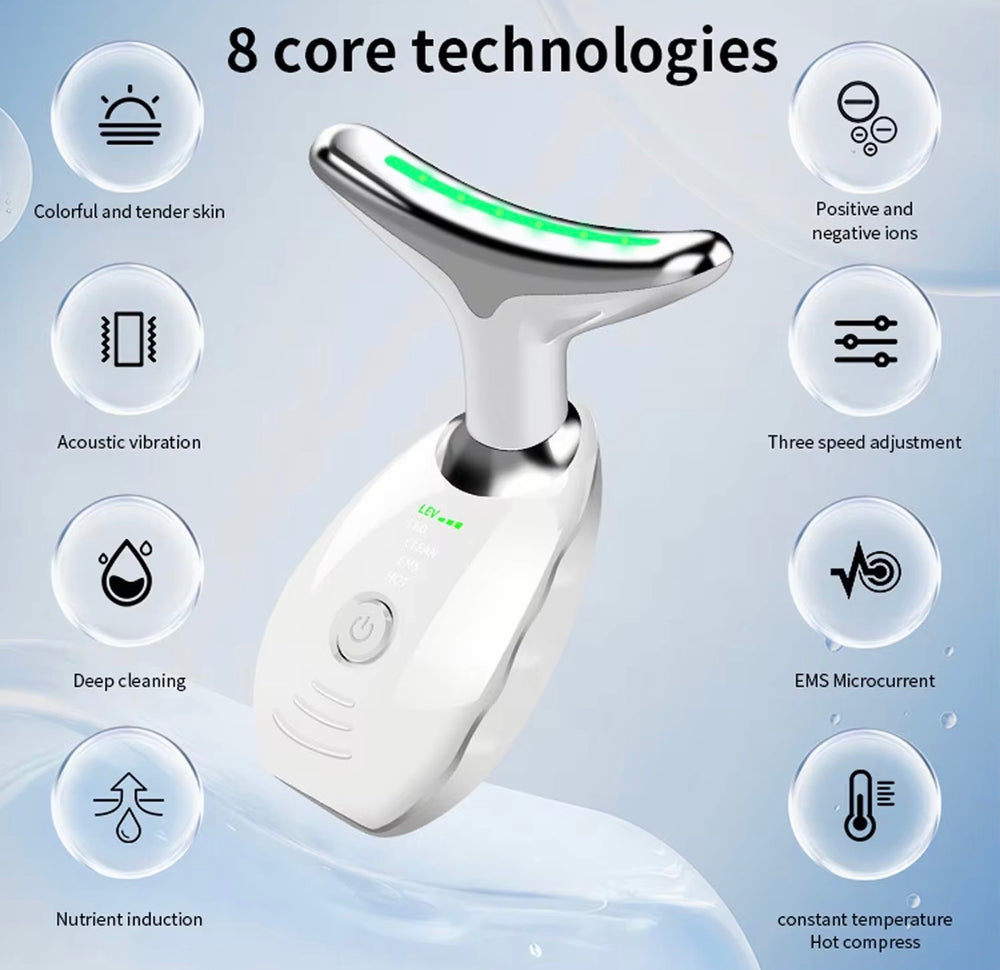 Beautivana Facial & Neck Device – EMS Lifting for Jawline & Neck