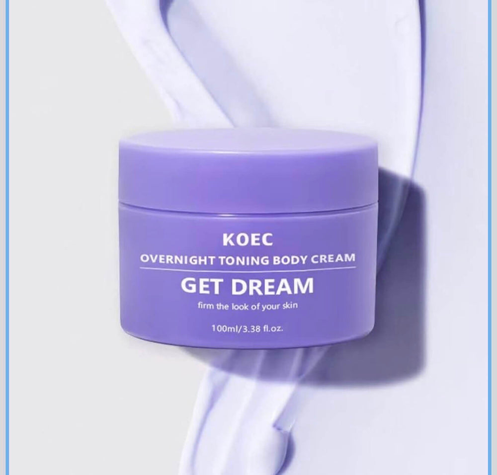 KOEC Get Dream overnight firming body cream jar 100ml for skin tightening and toning