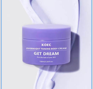 KOEC Get Dream overnight firming body cream jar 100ml for skin tightening and toning