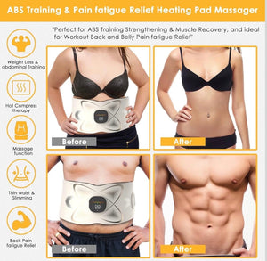 EMS pulse fitness waist belt product photo and features