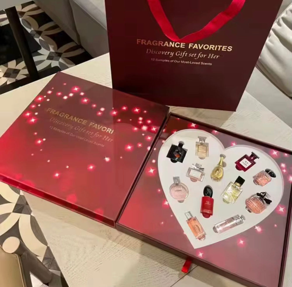 Fragrance Favorites Discovery Gift Set for Her – 12 Mini Perfume Samples