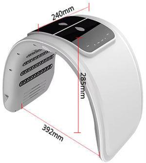 Beautivana Red Light Therapy Facial Device with Steam Mist – LED Photon Skin Rejuvenation Machine for Anti Aging, Collagen Boosting, Wrinkle Reduction & Acne Treatment – Professional At-Home Face Light Therapy