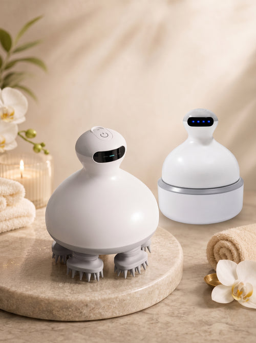 Beautivana Waterproof Electric Scalp Massager with Oil Applicator