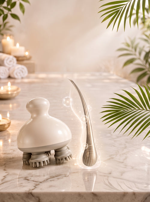 Beautivana Waterproof Electric Scalp Massager with Oil Applicator