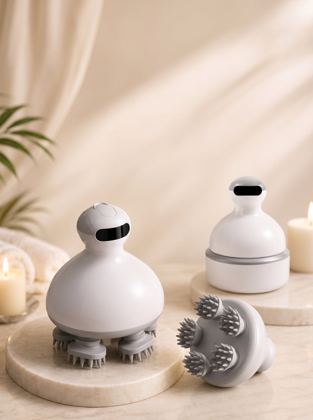Beautivana Waterproof Electric Scalp Massager with Oil Applicator