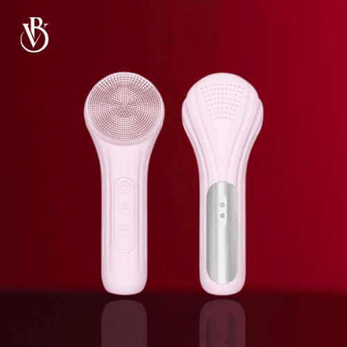 STT IPX7 Waterproof Sonic Pink Facial Cleansing Brush