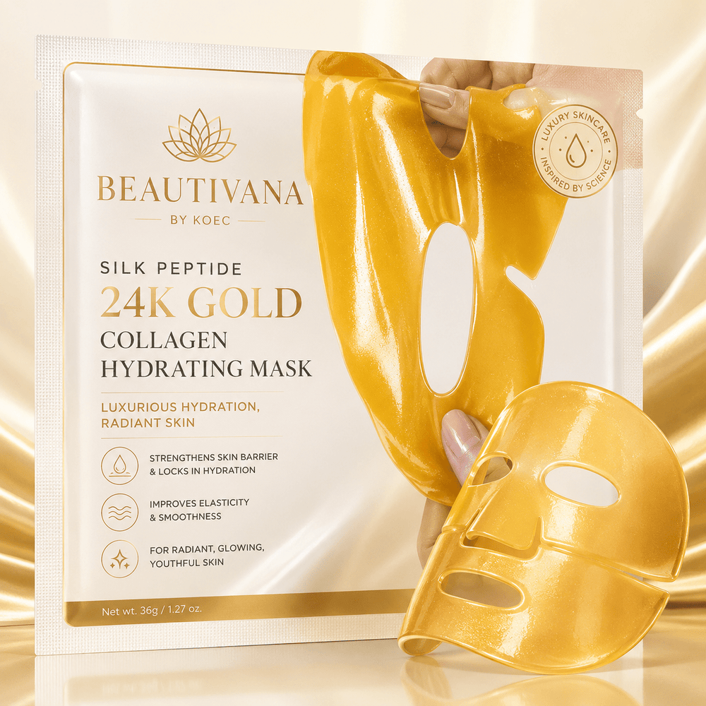 Beautivana 24K Gold Collagen Hydrating Face Mask - Beautivana