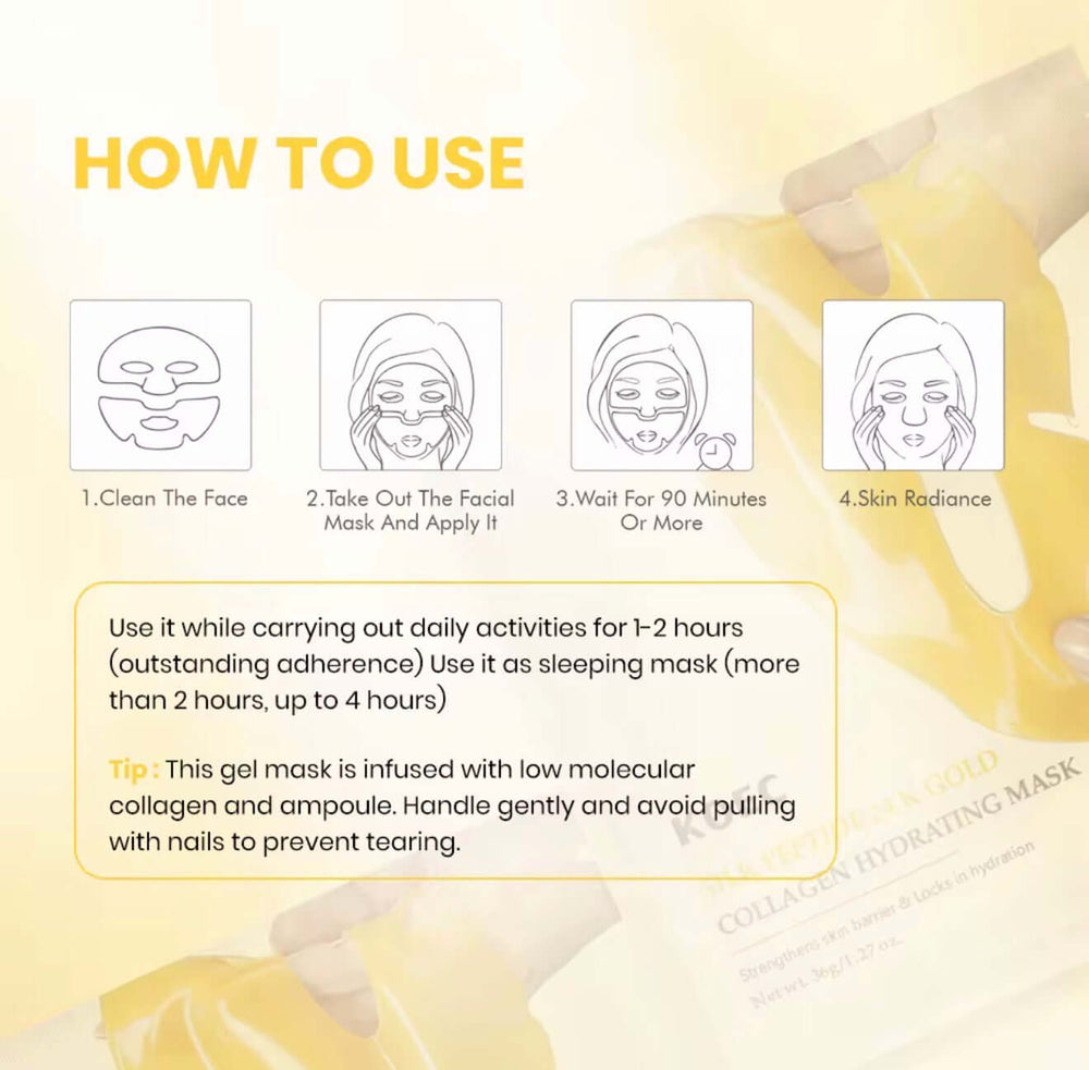 Beautivana 24K Gold Collagen face mask image