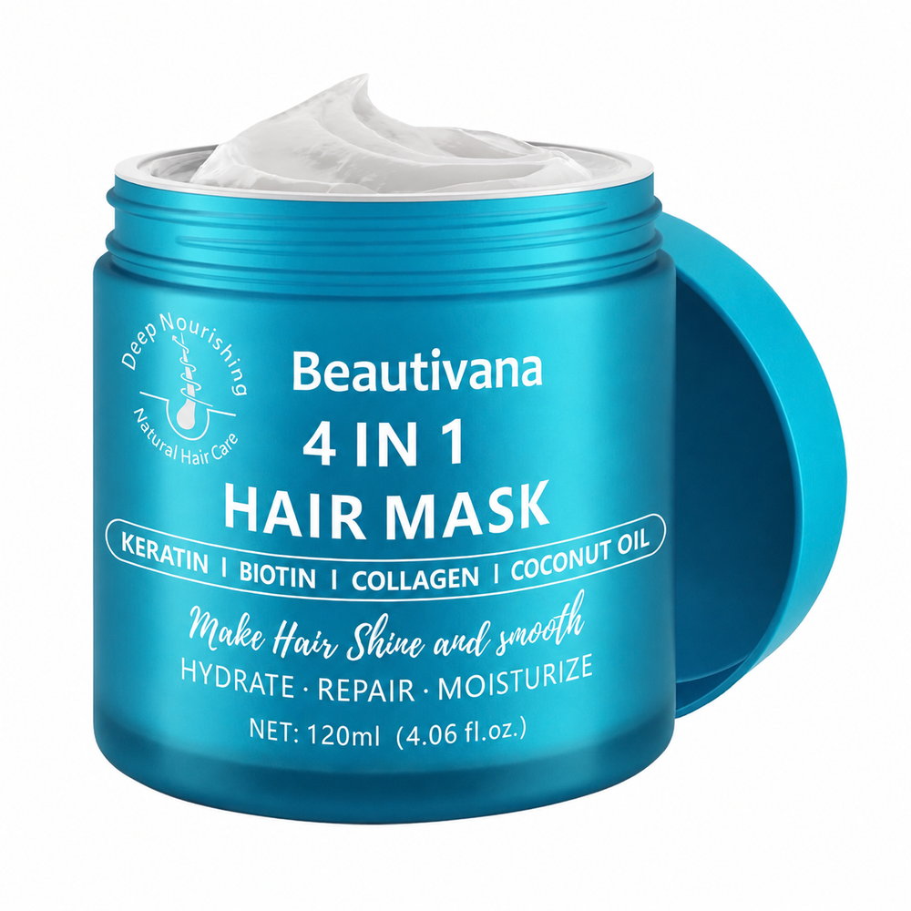 Beautivana 4-in-1 Keratin Biotin Collagen and Coconut Oil Hair Mask
