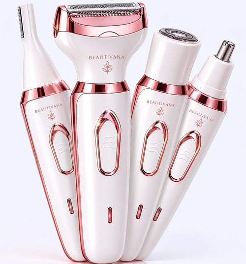 Beautivana 4 - in - 1 Women's Electric Grooming & Shaving Kit - Beautivana