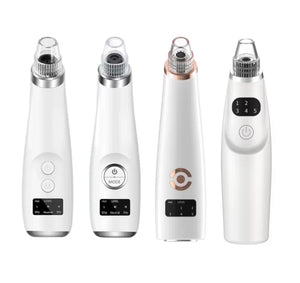 Pore vacuum beauty device styles and adjustable suction controls