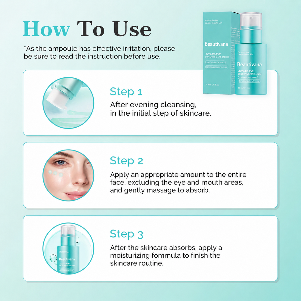 Azelaic Acid Exosome Shot Serum with niacinamide and ceramide
