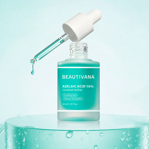 Beautivana Azelaic Acid 16% Calming Serum with dropper