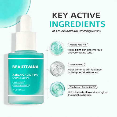Beautivana Azelaic Acid Calming Serum featured ingredients
