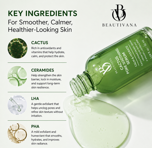 Beautivana Cactus Pore Soothing Serum key ingredients