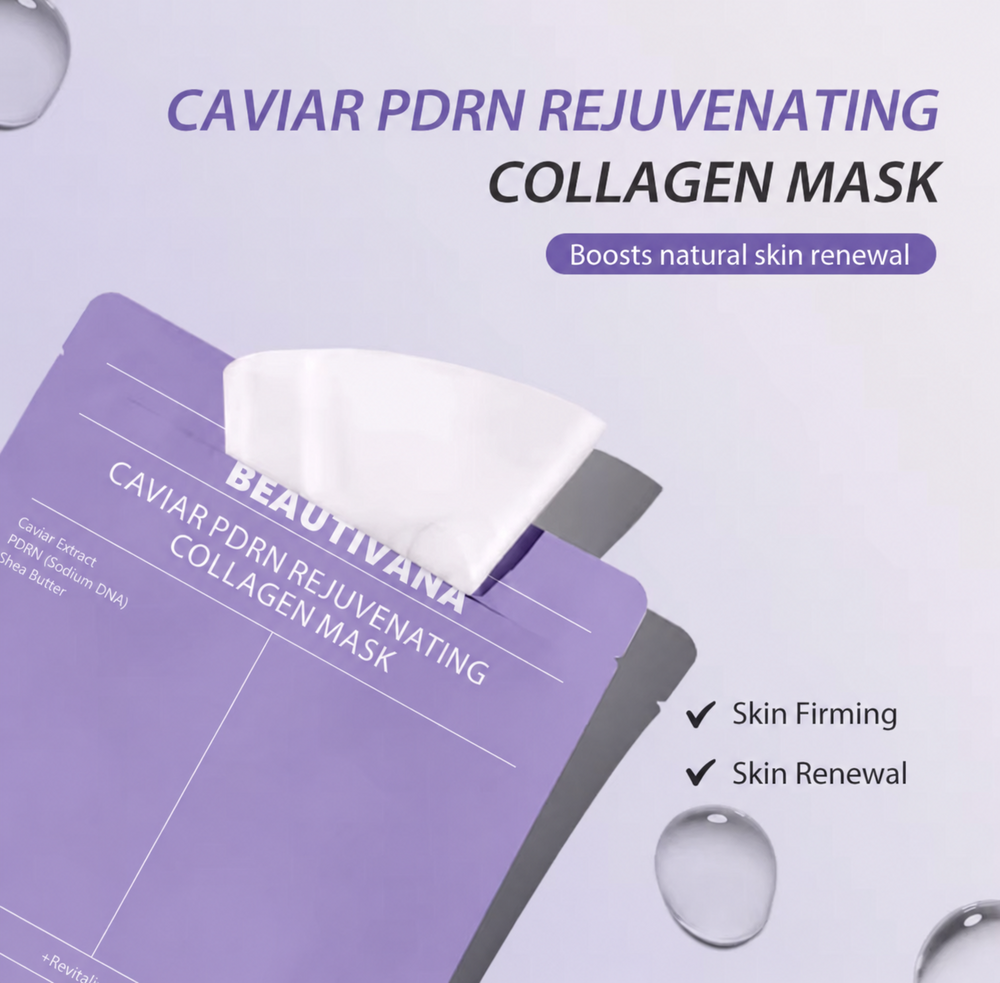 Beautivana Caviar PDRN collagen mask benefits
