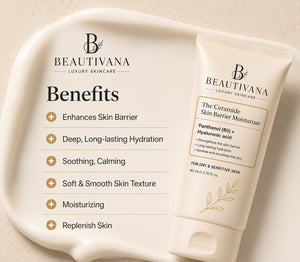 Beautivana Ceramide Moisturizer hydration and skin barrier benefits