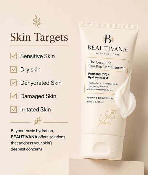 Beautivana Ceramide Moisturizer for dry sensitive and dehydrated skin