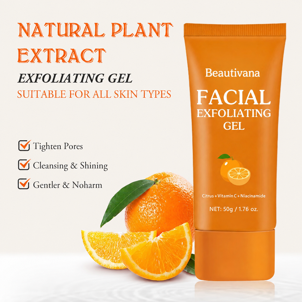 Citrus Vitamin C rinse-off facial exfoliating gel by Beautivana
